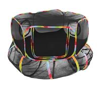 Outdoor Cat Tunnel Toy Foldable Portable Safe Enclosure Black | Polyester Taffeta, Creative Tunnel Shape, Travel Use, PET Outdoor Play, Black Finish, Cat