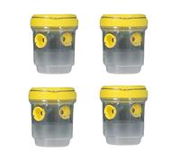 Outdoor Catcher Trap | Your Orchard from | Efficient Management Solution for Gardens and Farms 4PCS (Yellow, One Size)