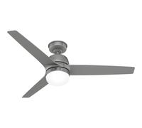 Outdoor Ceiling Fan Seawave Silver with Lights & Remote