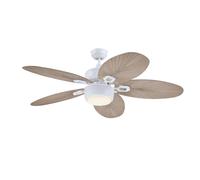 Outdoor Ceiling fan with Lighting Oasis 132cm IP44 Patio Fan with Pull Chains