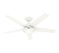 Outdoor Ceiling Fan with Remote 3 Speeds Marina White Patio Fan with LED Light