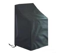 Outdoor Chair Cover, 1 Pack 65x65x120cm, Heavy Duty Waterproof Patio Furniture Protector with Drawstring, Tear Resistant Black Case for Garden Lawn