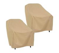 Outdoor Chair Covers, Lawn Furniture Covers Waterproof, 32.68x33.86x30.71 inches Protector with Windproof Straps, UV-Resistant Fabric for Porch, Balcony, Beach House and Villa