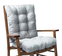 Outdoor Chair Cushions, 2-Pack Grey Garden Seat Pads for Rocking Chair, Rattan Chair, Sofa with Vacuum Pack