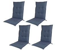 Outdoor Chair Cushions, High-Back 120x50cm Patio Seat Pads, UV-Resistant Garden Chair Covers with Ties, Perfect for Garden Chairs & Folding Chairs