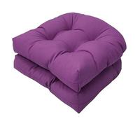 Outdoor Chair Cushions Set of 2 19x19 Inches Waterproof UShaped Cushions for Patio & Garden Furniture Durable Sofa Pads for Indoor & Outdoor Use