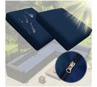 Outdoor Chair Cushions Set of 4, Thick 10cm Waterproof Covers with Zipper for Patio Furniture, No Cushion Included