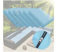 Outdoor Chair Cushions Set of 4, Thick 10cm Waterproof Covers with Zipper for Patio Furniture, No Cushion Included