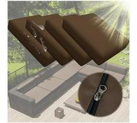 Outdoor Chair Cushions Set of 4, Thick 10cm Waterproof Covers with Zipper for Patio Furniture, No Cushion Included
