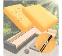 Outdoor Chair Cushions Set of 4, Thick 10cm Waterproof Covers with Zipper for Patio Furniture, No Cushion Included