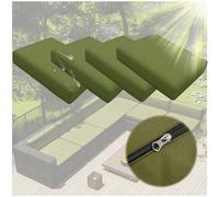 Outdoor Chair Cushions Set of 4, Thick 10cm Waterproof Covers with Zipper for Patio Furniture, No Cushion Included