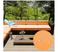 Outdoor Chair Cushions Set of 4, Thick 10cm Waterproof Covers with Zipper for Patio Furniture, No Cushion Included