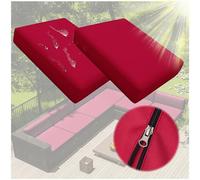 Outdoor Chair Cushions Set of 4, Thick 10cm Waterproof Covers with Zipper for Patio Furniture, No Cushion Included
