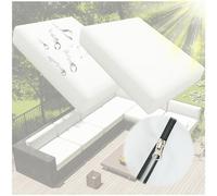 Outdoor Chair Cushions Set of 4, Thick 10cm Waterproof Covers with Zipper for Patio Furniture, No Cushion Included
