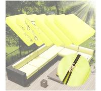 Outdoor Chair Cushions Set of 4, Thick 10cm Waterproof Covers with Zipper for Patio Furniture, No Cushion Included