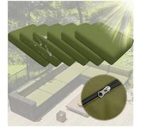 Outdoor Chair Cushions Set of 4, Thick 10cm Waterproof Covers with Zipper for Patio Furniture, No Cushion Included