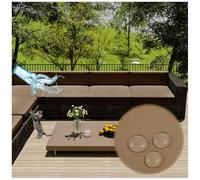 Outdoor Chair Cushions Set of 4, Thick 10cm Waterproof Covers with Zipper for Patio Furniture, No Cushion Included