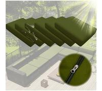 Outdoor Chair Cushions Set of 4, Thick 10cm Waterproof Covers with Zipper for Patio Furniture, No Cushion Included