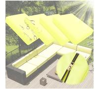 Outdoor Chair Cushions Set of 4, Thick 10cm Waterproof Covers with Zipper for Patio Furniture, No Cushion Included