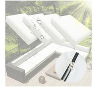 Outdoor Chair Cushions Set of 4, Thick 10cm Waterproof Covers with Zipper for Patio Furniture, No Cushion Included