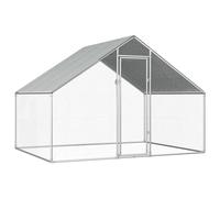 Outdoor Chicken Cage 2.75x2x2 m Galvanised Steel