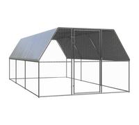 Outdoor Chicken Cage 2x4x2 m Galvanised Steel