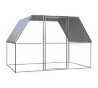 Outdoor Chicken Cage Galvanised Steel Chicken Coop Run Multi Sizes vidaXL