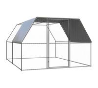 Outdoor Chicken Cage Galvanised Steel Chicken Coop Run Multi Sizes vidaXL