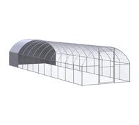 Outdoor Chicken Coop 3x12x2 m Galvanised Steel