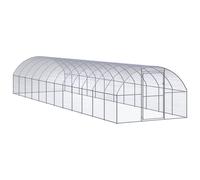 Outdoor Chicken Coop 3x12x2 m Galvanised Steel