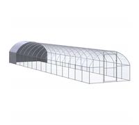 Outdoor Chicken Coop 3x16x2 m Galvanised Steel