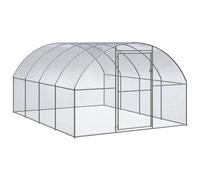Outdoor Chicken Coop 3x4x2 m Galvanised Steel