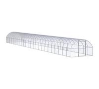 Outdoor Chicken Coop Garden Poultry House Chicken Cage Galvanised Steel vidaXL