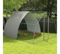 PawHut Walk-In Chicken Run with Cover for 8-12 Chickens 3 x 3.8 x 2.2m - D51-411