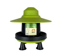 Outdoor Chicken Feeder Recycled 3kg, Chicken Anti Waste Feeder with Rain Hat and Legs, Made from 100% Recycled Material
