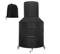 Outdoor Chiminea Cover - Waterproof Dustproof Shield, Portable Patio Protector, Drawstring Heater Bag | All Weather Chimney Cover for Round Square Clay Fire Pit Daily Use Garden Patio Setup Safe