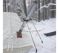 Outdoor Chimney Bracket Screw Support for Cooker, Weatherproof Wood Stove Flue Pipe Pole, Wall Roof Drainage Tube Brace