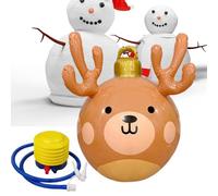 Outdoor Christmas Inflatables,Christmas Decor Giant Elk Waterproof - Blow Up Balls Hangable Ornaments | for Festival Gatherings Events Celebrations Courtyard Tree Porch Lawn Patio
