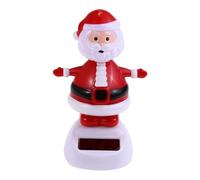 Outdoor Christmas Joy Solar Powered Dancing Father Christmas Santa Claus Ornament, Solar Dancing Santa Claus Ornament Christmas Decoration Toy Light Up Christmas Decor Holiday Decor (J)