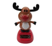 Outdoor Christmas Joy Solar Powered Dancing Father Christmas Santa Claus Ornament, Solar Dancing Santa Claus Ornament Christmas Decoration Toy Light Up Christmas Decor Holiday Decor (O)