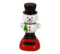 Outdoor Christmas Joy Solar Powered Dancing Father Christmas Santa Claus Ornament, Solar Dancing Santa Claus Ornament Christmas Decoration Toy Light Up Christmas Decor Holiday Decor (F)