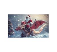 Outdoor Christmas Lights Christmas Background Cloth Santa Riding Baby Background Classic Lighting Holiday Party Decoration Outdoor Banner Merry Holiday Decoration(E,480X210cm)