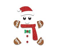 Outdoor Christmas Lights Merry Christmas Door Stickers Glittering Santa Reindeer Tree Snowflake Door Decals Self Window Clings for Holiday Xmas Fridge Cabinets Wall Decoration (E, One Size)