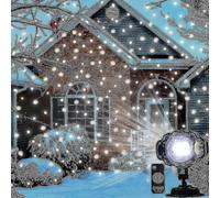 Outdoor Christmas Snowfall Laser Projector Light Moving Snowfall Holiday Projector Lamp Led Stage Light For Garden Patio CEU Plug