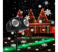 Outdoor Christmas Snowflake Decorative Projection Ambient Light