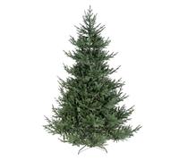 Outdoor Christmas Tree Artificial Holiday Christmas Pine Tree Hinged Spruce Holiday Xmas Tree for Home Office Party Decoration with Metal Base Easy To Assemble