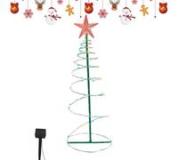 Outdoor Christmas Tree Light - Spiral Solar Lighting, Energy Saving Waterproof Pathway Decor | Garden Lawn Patio Driveway Yard Porch Holiday Party Backyard Stairs Lightings Decoration
