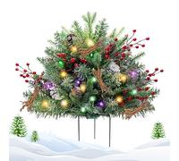 Outdoor Christmas Trees for Porch Artificial Filler Planter with Stake Tripod Supplies Party Holiday Outdoor Thanksgiving Autumn Winter Office Dorm