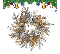 Outdoor Christmas Wreath | Christmas Front Door Wreaths - Festive Garland Decor, Beautiful Wreath Decorations for Home, Indoor