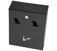 Outdoor Cigarette Ash Bin Wall Mounted Lockable Galvanised Steel